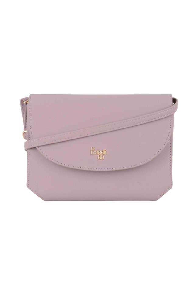 pvc zipper closure womens sling bag