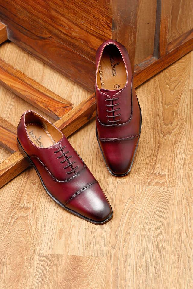 leather lace up mens formal shoes