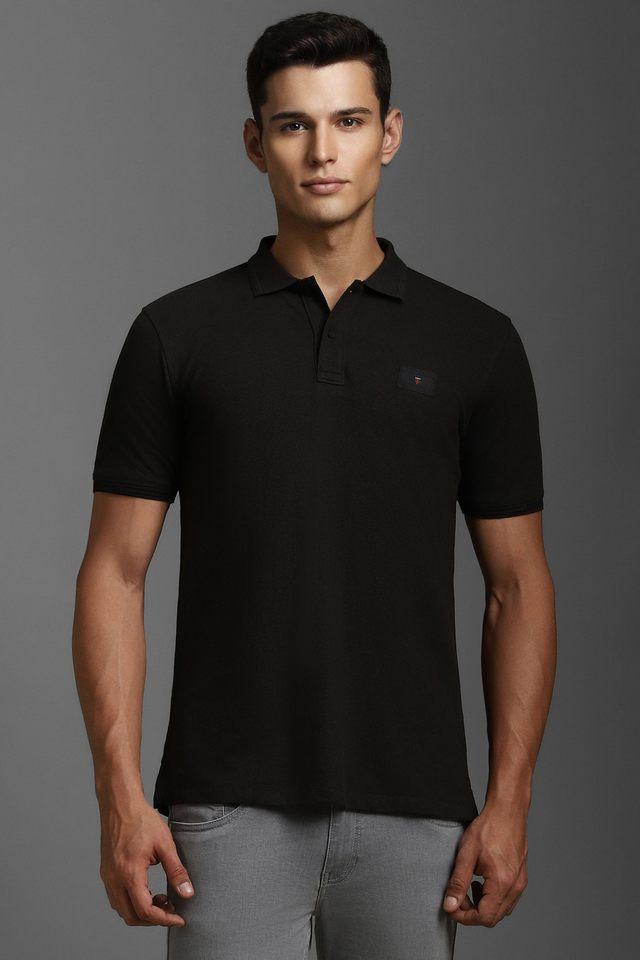 solid cotton polo mens t-shirt