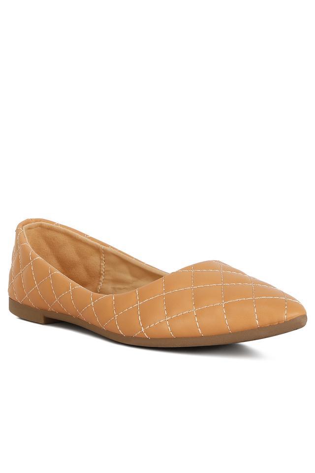 quilted detail ballet flats