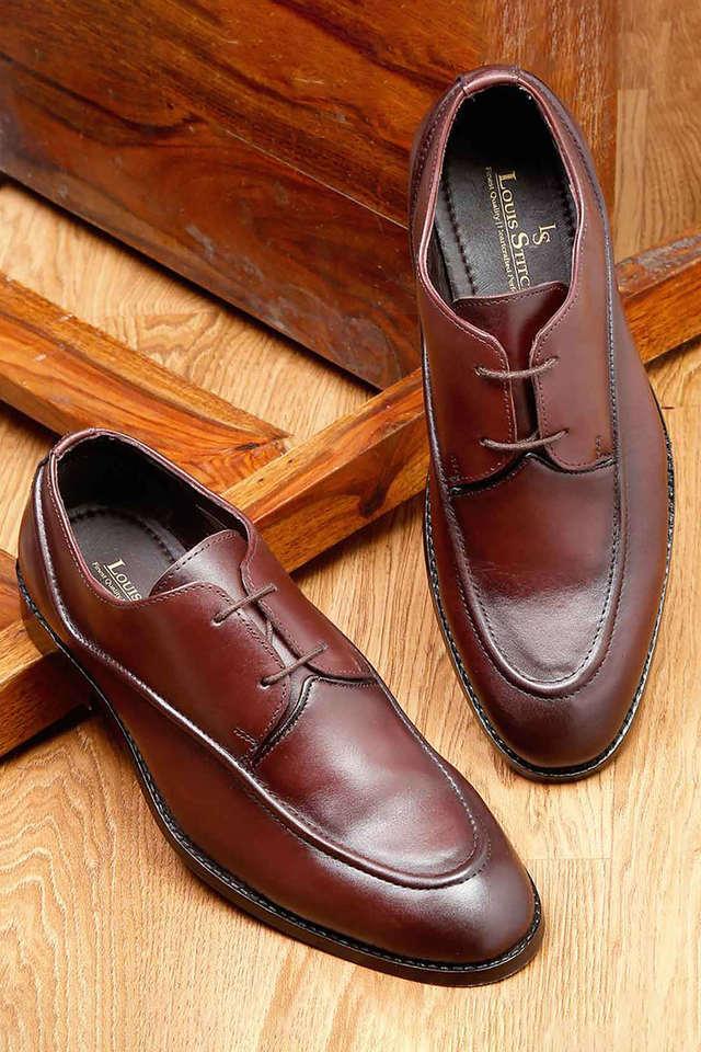 leather lace up mens derby shoes