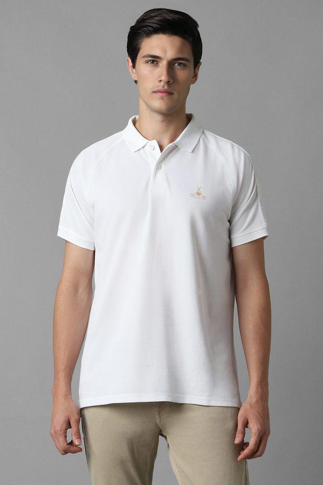 solid polyester polo mens t-shirt