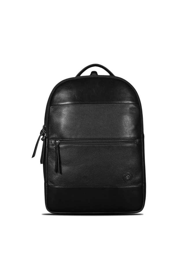 sebastian leather zipper closure casual backpack