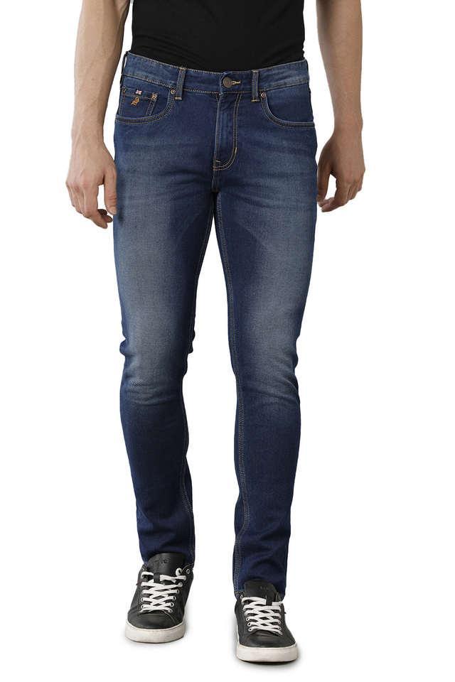 clean look cotton blend slim fit mens jeans