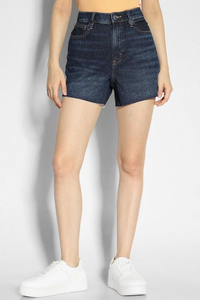 regular fit blended fabric womens casual wear shorts