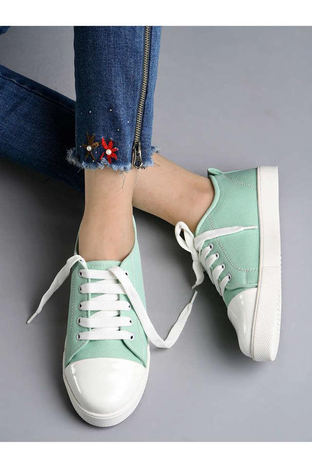 mesh lace up womens sneakers