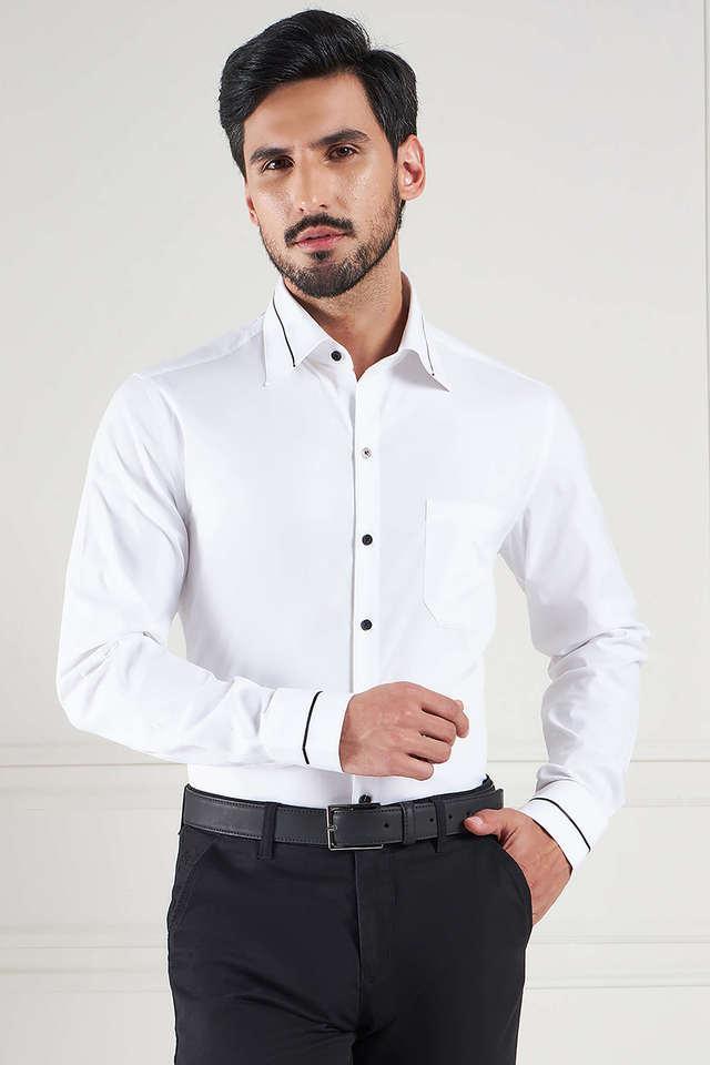 textured cotton mens formal wear shirt