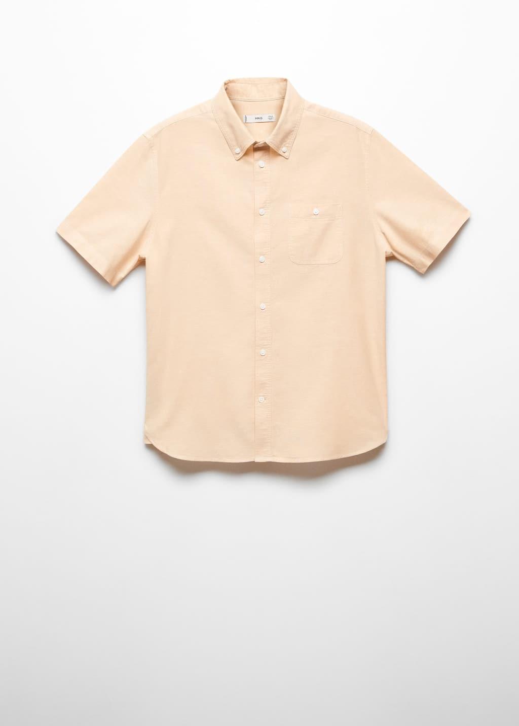 regular fit oxford short sleeve shirt