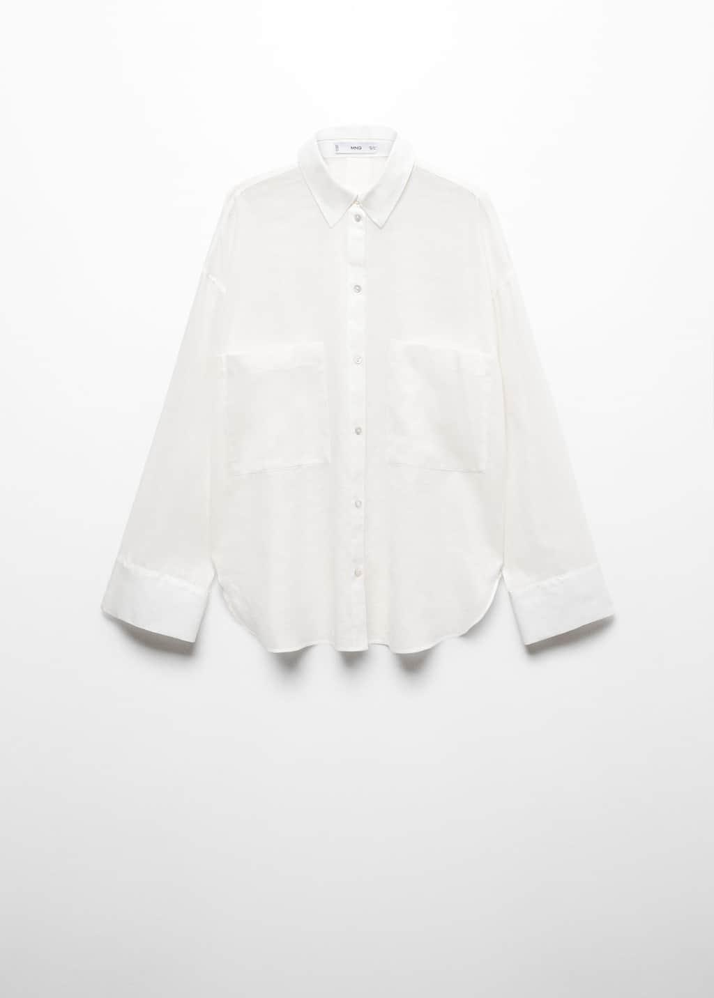 ramie shirt with pockets