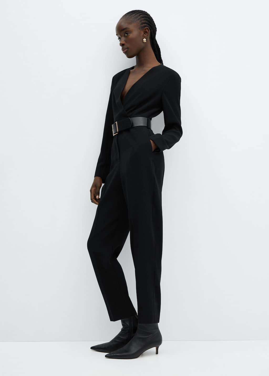 wrap long jumpsuit