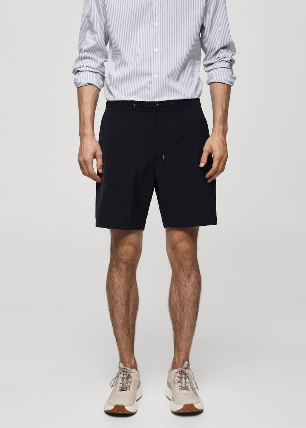 regular-fit bermuda shorts with drawstring