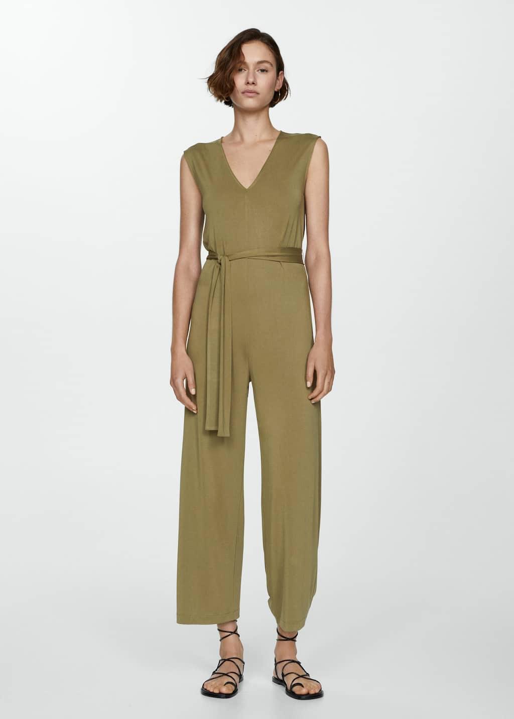 bow long jumpsuit