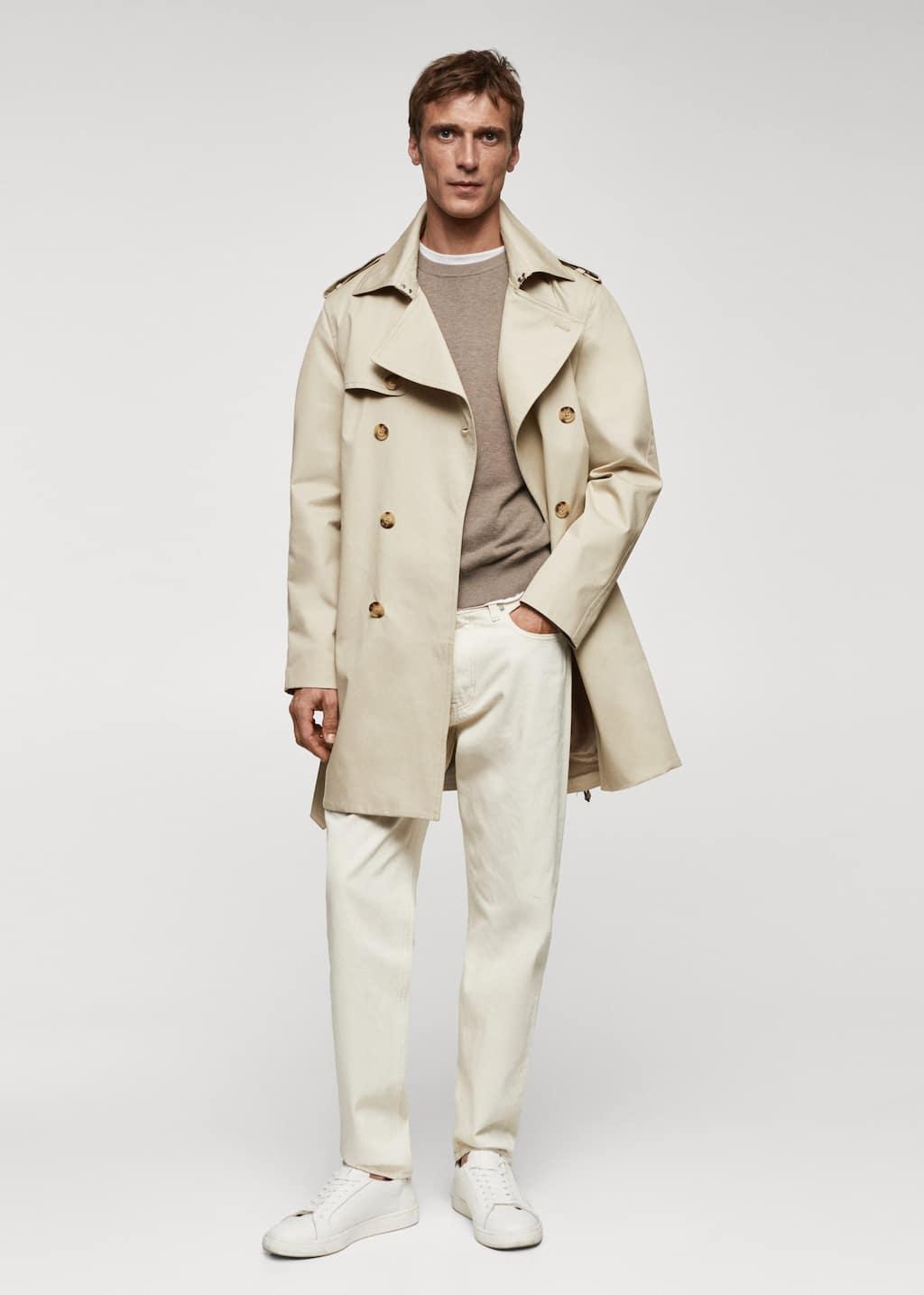 classic water-repellent trench coat