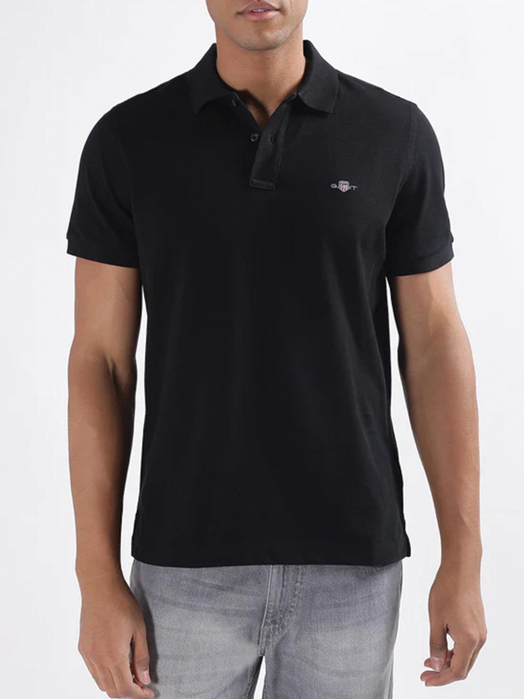 gant men solid polo half sleeves t-shirt